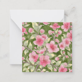Pequeña Tarjeta de flores de cerezo