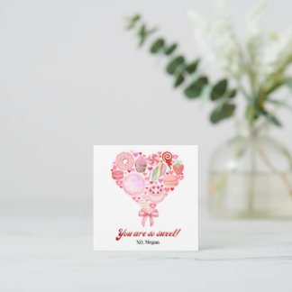 Pequeña Tarjeta de foto de clase de San Valentín rosa de d