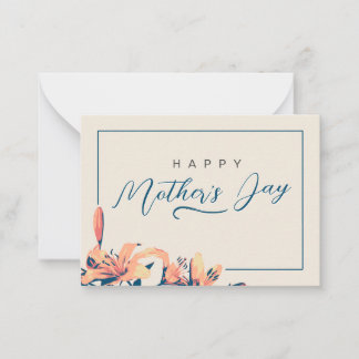 Pequeña Tarjeta de Foto Personalizada de Día de la Madre c