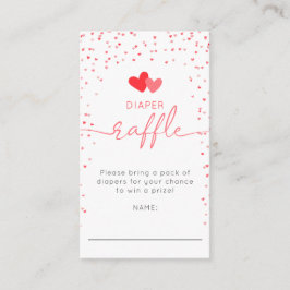 Pequeña tarjeta de gabinete de pañal de novia Raff