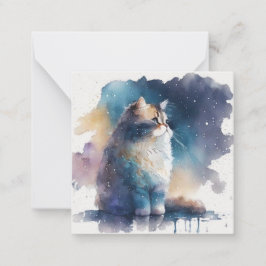 Pequeña Tarjeta de gato acuática