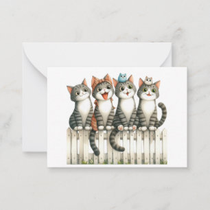 Pequeña Tarjeta de gato de corte
