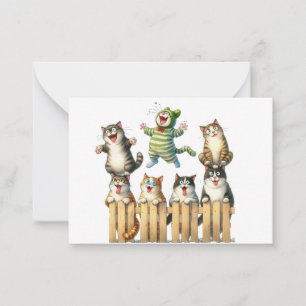 Pequeña Tarjeta de gato de corte