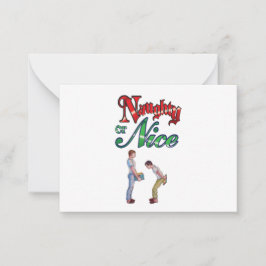 Pequeña Tarjeta de humor navideño gay