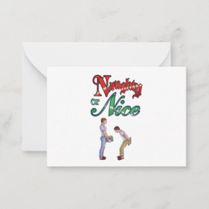 Pequeña Tarjeta de humor navideño gay