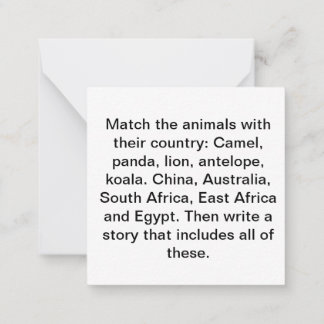 Pequeña Tarjeta de idea de historia