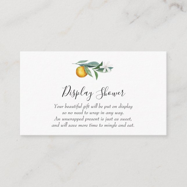 Pequeña tarjeta de inserción de la ducha de pantal (Anverso)