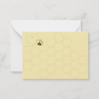 Pequeña Tarjeta de inserción neutra para Baby Bee