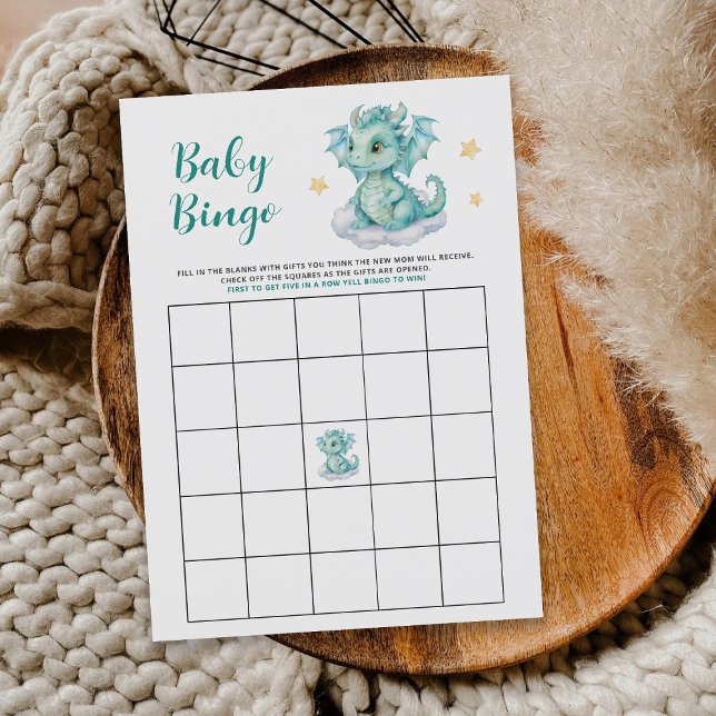 Pequeña tarjeta de juego de bingo para Baby Shower (Subido por el creador)
