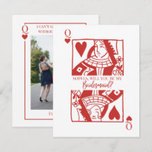 Tarjeta de Juego Propuesta de Dama de Honor Las Ve
