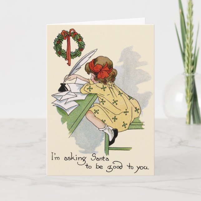 Pequeña tarjeta de las Felices Navidad del (Anverso)