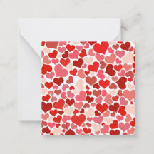 Tarjeta de muchos corazones