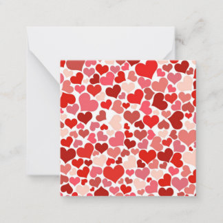 Pequeña Tarjeta de muchos corazones