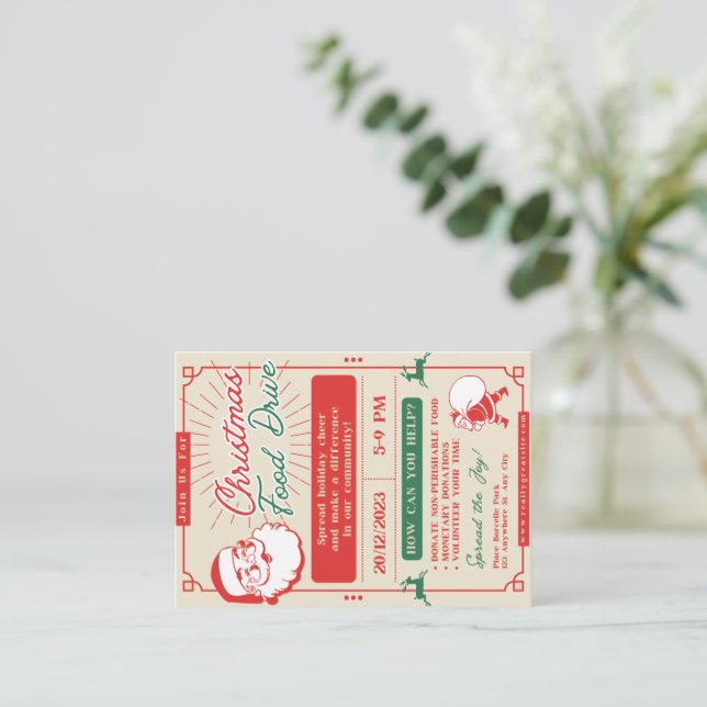Pequeña Tarjeta de Navidad (Anverso de pie)