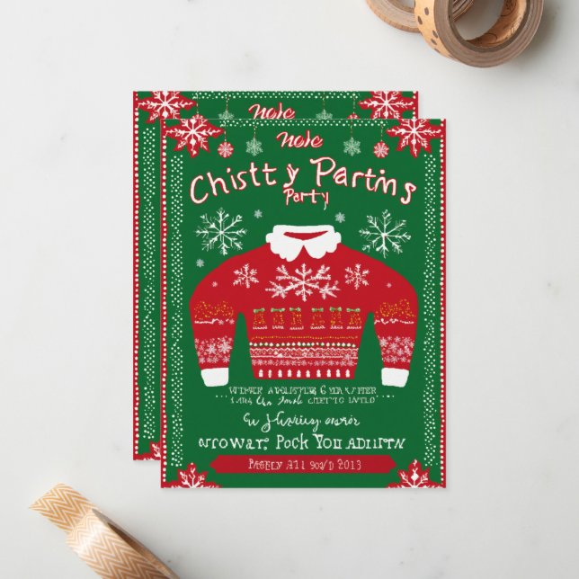 Pequeña Tarjeta de navidad (Anverso/Reverso In Situ)