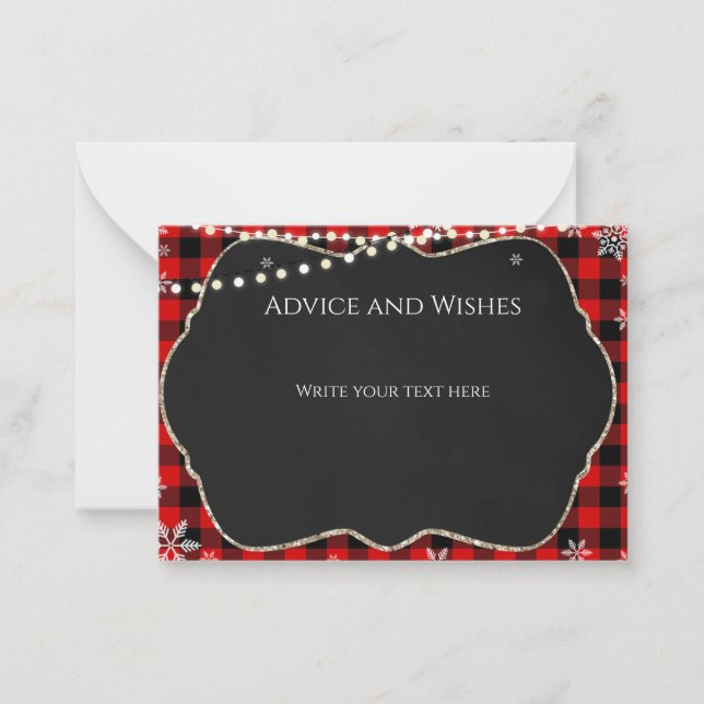 Pequeña Tarjeta de Navidad de franela (Anverso)