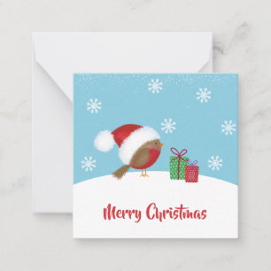 Pequeña Tarjeta de Navidad de Pájaro Lindo