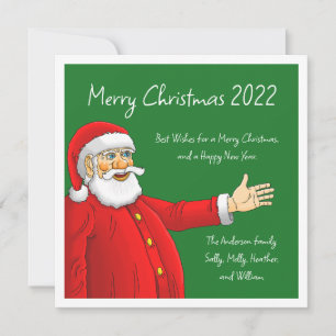 Pequeña Tarjeta de Navidad de Papá Noel