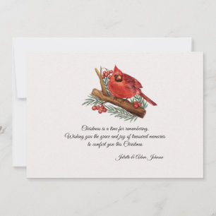 Pequeña Tarjeta de Navidad del Cardenal Memorial