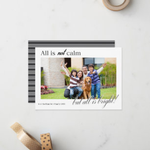 Pequeña Tarjeta de Navidad divertida para familia con foto