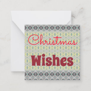 Pequeña Tarjeta de Navidad Mini