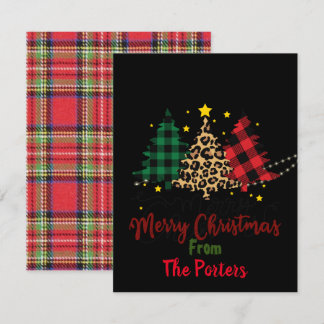 Pequeña tarjeta de navidad, peculiar, con huella animal, r