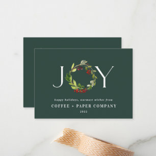 Pequeña Tarjeta de Navidades corporativos de acuarela mode