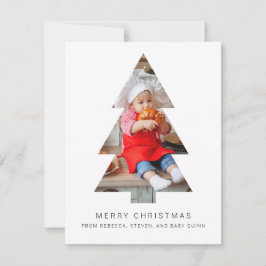 Pequeña Tarjeta de Navidades de fotografía minimalistas co