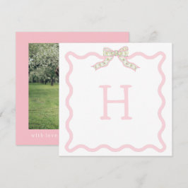 Pequeña Tarjeta de Navidades de fotos onduladas de Navidad