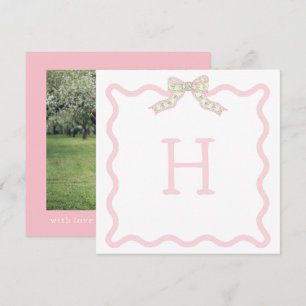 Pequeña Tarjeta de Navidades de fotos onduladas de Navidad