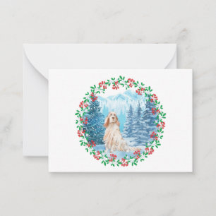 Pequeña Tarjeta de Navidades de Setter de Inglés