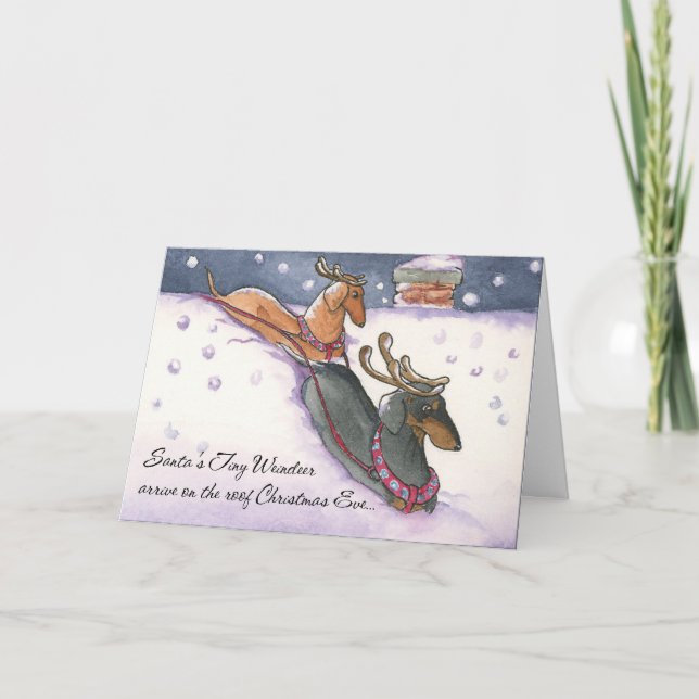 Pequeña tarjeta de Navidades de Weindeer (Anverso)