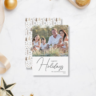Pequeña Tarjeta de Navidades fotográficos modernos de Budg