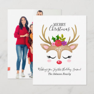 Pequeña Tarjeta de Navidades fotográficos para vacaciones