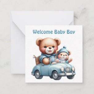 Pequeña Tarjeta de niño de Recién nacido de bienvenida