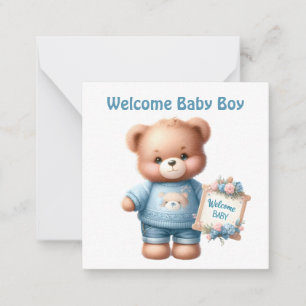 Pequeña Tarjeta de niño de Recién nacido de bienvenida