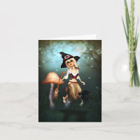 pequeña tarjeta de nota del arte de la fantasía de