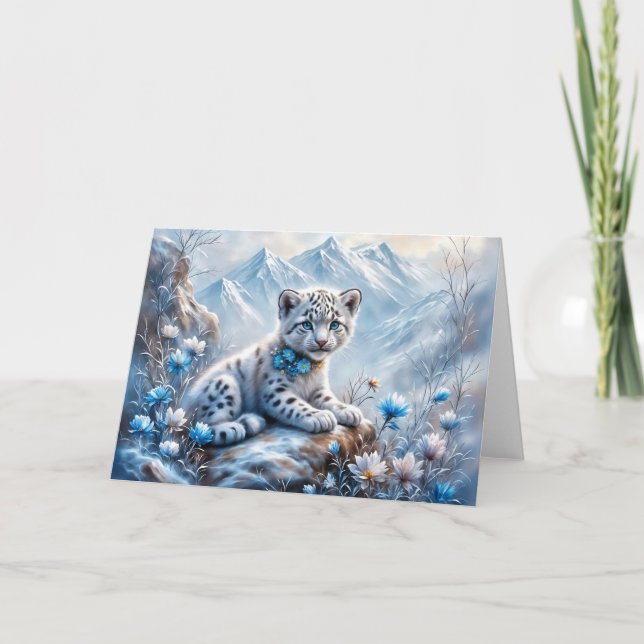 Pequeña tarjeta de ojos azules (Anverso)