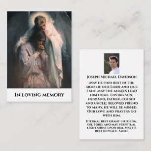 Pequeña Tarjeta de oración conmemorativa