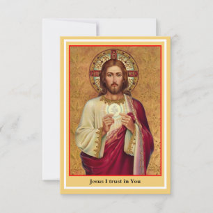 Pequeña Tarjeta de oración de la comunión espiritual impre