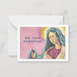 Pequeña tarjeta de oración de Madre María