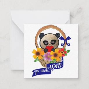 Pequeña Tarjeta de Panda: Eres Tan Amado