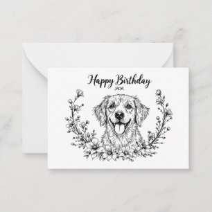 Pequeña Tarjeta de perro para mamá.