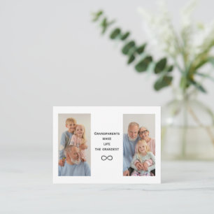 Pequeña Tarjeta de Personalizado y abuelos de texto person