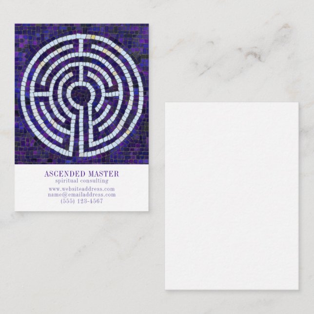 Pequeña Tarjeta de presentación LABYRINTH VIII 3.5x2.5 (Anverso / Reverso)