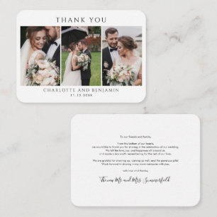 Pequeña Tarjeta de presupuesto de la foto de 3 nuevos Boda
