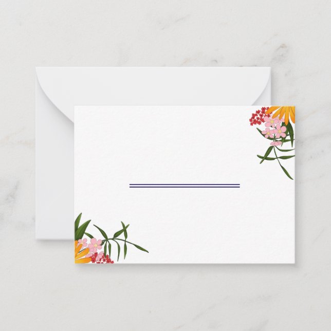 Pequeña Tarjeta de propuesta de partido de novias (Anverso)