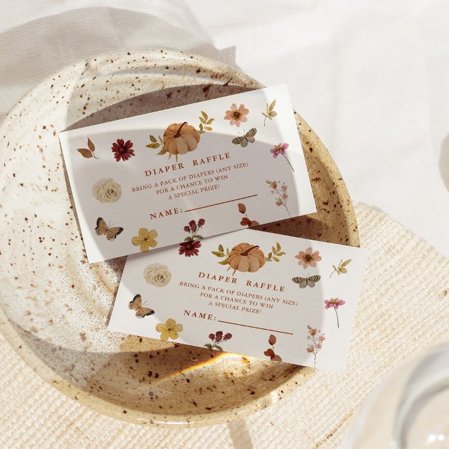 Pequeña Tarjeta de Raffle para Calabaza Baby Showe (Subido por el creador)