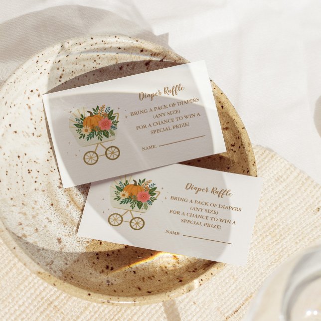 Pequeña Tarjeta de Raffle para Calabaza Baby Showe (Subido por el creador)