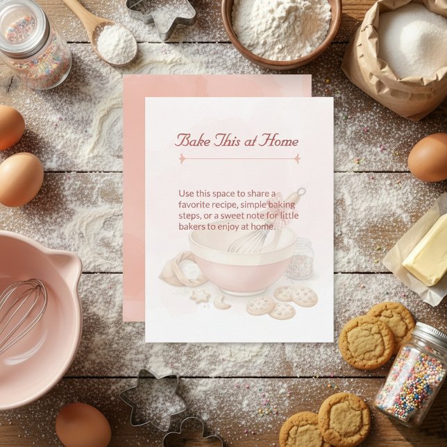 Pequeña Tarjeta de receta de tazón y batidor de fiesta de  (Subido por el creador)